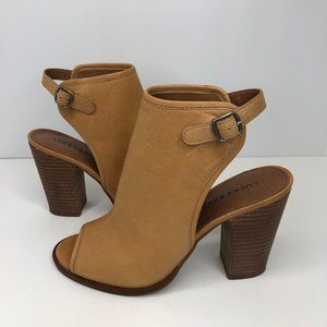 Lucky Brand Women’s Lisza Tan Leather Sandal Sz6.5